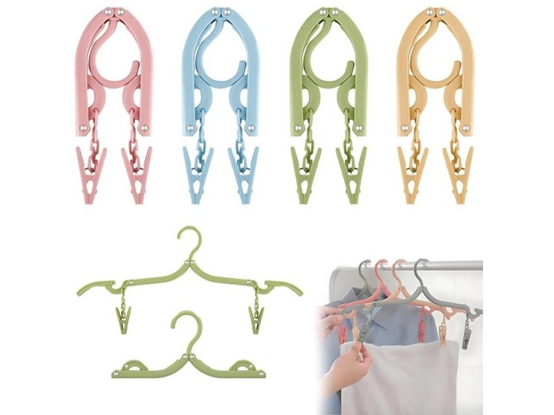 Conjunto De 4 Kleerhângares Portáteis - Espaçadores De Gavetas - Opacos - Antideslizantes - Ideal Para Viagens - Revestimento De Roupa