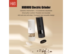 Moinho De Sal E Pimenta Elétrico Huohou Com Luz Led