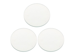 Conjunto 3 Lentes Convexas Vidro 90 Mm Para Experimentos Física Reparo Joias, Alta Clareza Óptica,