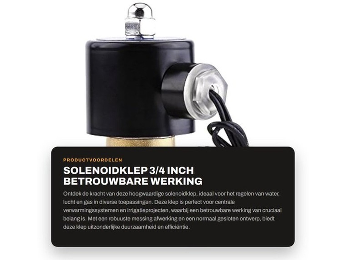 Válvula De Solenoide 24v - Fechada Normalmente - Em Aço Inoxidável - 3/4 Polegada Bspp - Válvula De Substituição - Apropriada Para Água/air/gás - Válv