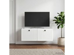 Vidaxl Gabinete De Tv De Parede Branco Brilhante 78,5 X 41 X 30 Cm