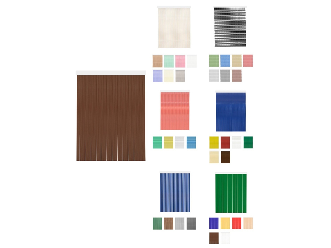 Cortinas De Exterior Impermeables – Cortinas Antimoscas Para Terrazas Y Porche Diana - Marrón 80 X 240 Cm