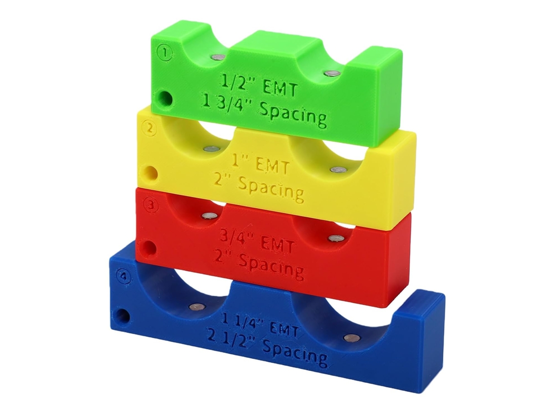 Conjunto De Espaçadores Magnéticos Cryfokt Para Eletrodutos Emt 1 2, 3 4, 1e 1-1 4 Polegadas