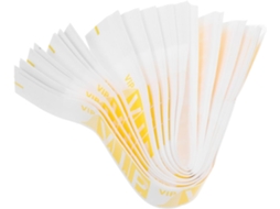 Pulseiras de papel para eventos, 100 unidades, pulseiras VIP para festas com design exclusivo.