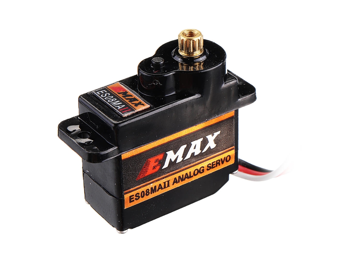 Servo Analógico Reverso Pwm Micro com Engrenagem Metálica Emax Es08ma Ii de 12g para Modelos Rc MDUG