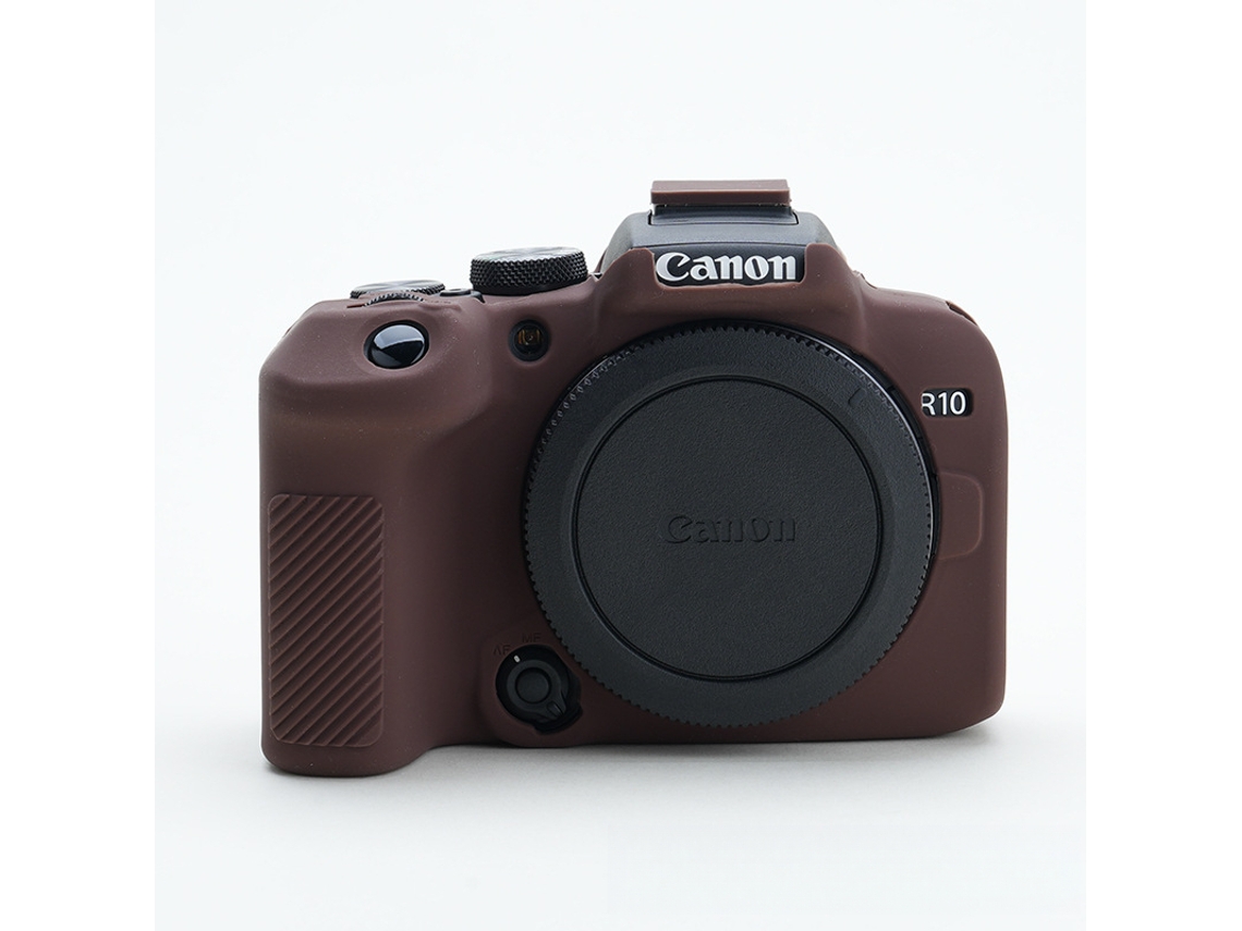 Capa para Canon Eos R10 Capa Protetora Macia de Silicone para Câmera CUICH (marrom)