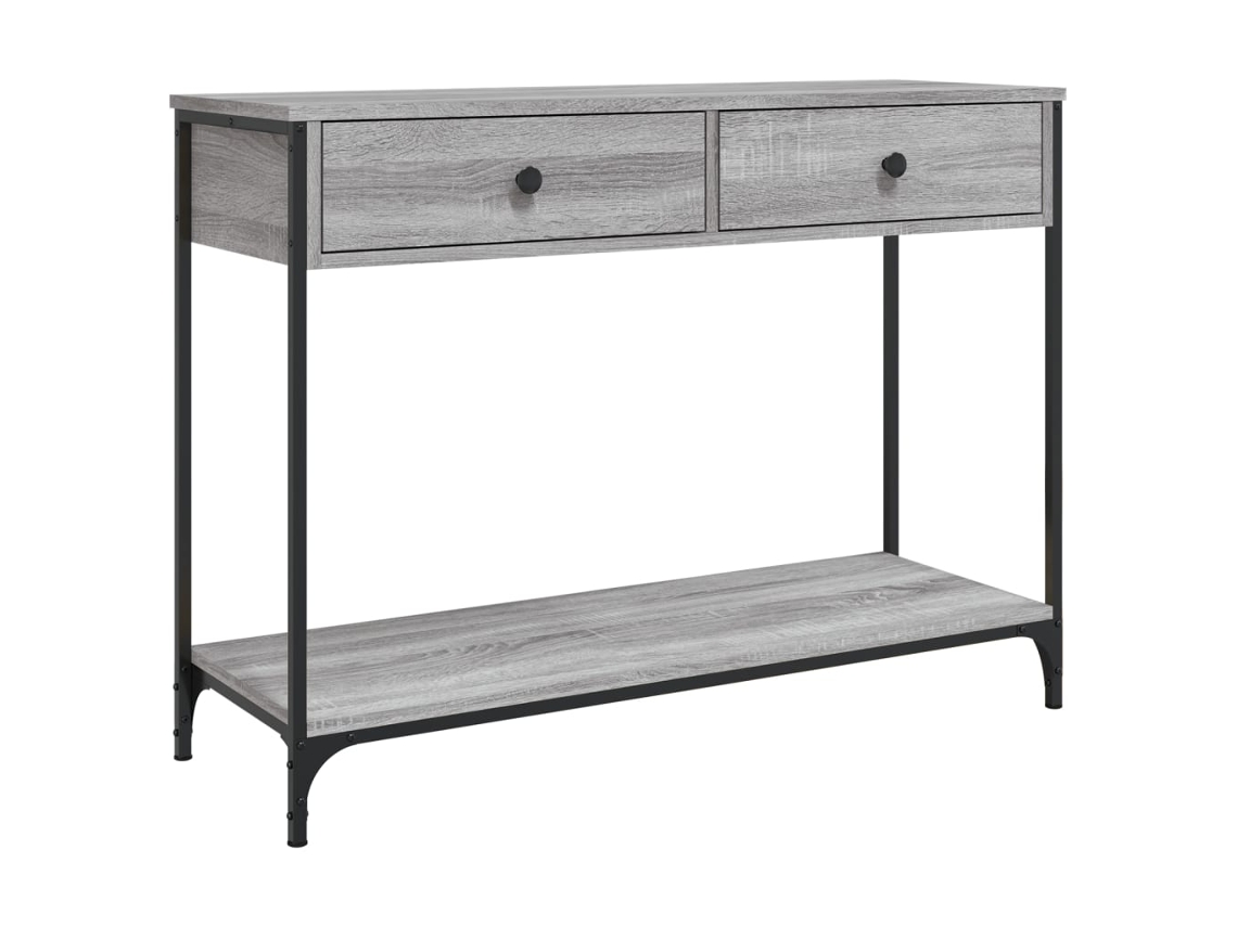 Console Table, Console Tables Vidaxl Cinzeto Madeira Processada (n/a)