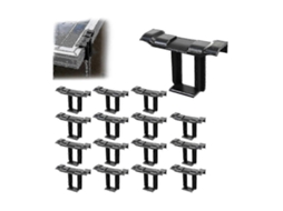 Conjunto de 16 abraçadeiras de drenagem de água para painéis solares, 35 mm, BRILVIBERA