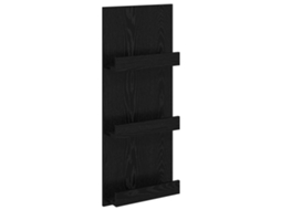 Conjunto 1 Suporte Para Revistas Vidaxl Preto Derivados De Madeira (43 X 11 X 102 Cm)