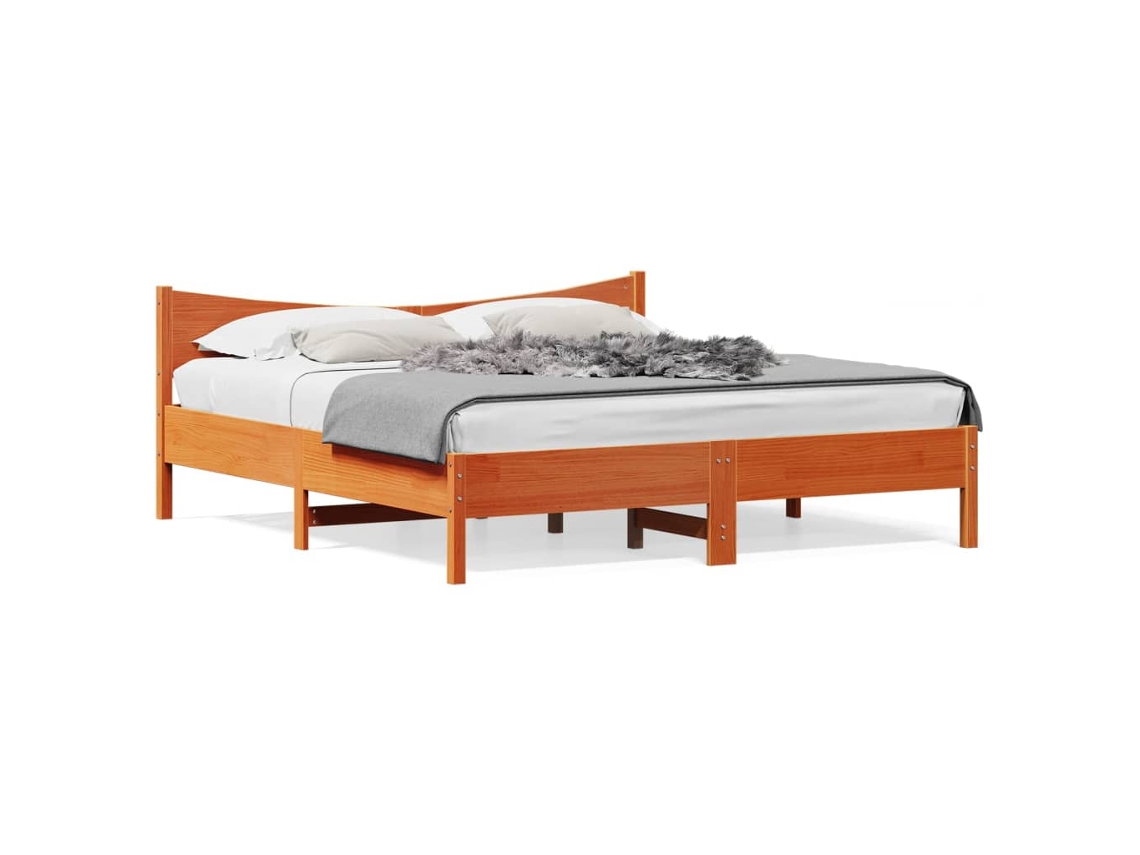 Bed Frame, Bed Frames Vidaxl Madeira De Pinho (200 X 200 Cm)
