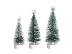 3Pcs Decorações de Natal Luzes Led para Árvore de Natal