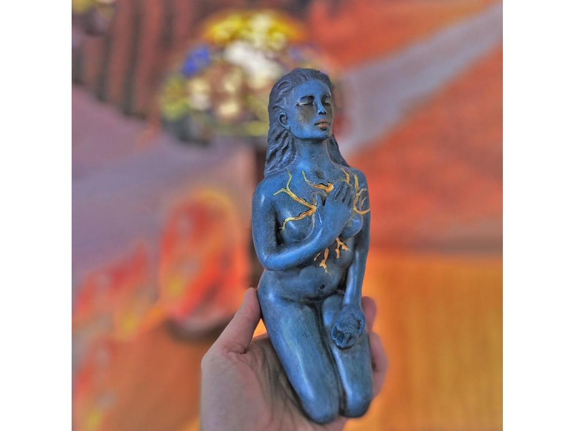 Primerox estátua Deusa Amor próprio Escultura Resina Decoração Casa Escritório Presente