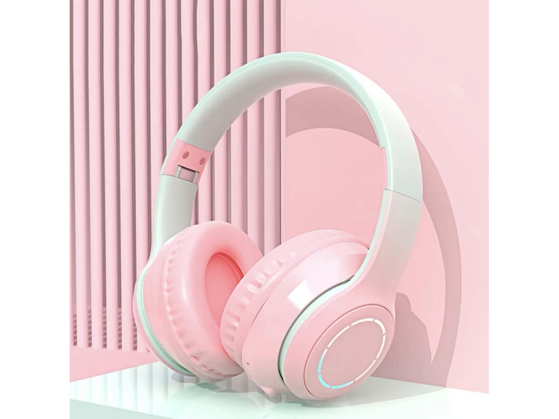 Auriculares Bluetooth Wireless headset osteocondutor rosa HJKBTECH