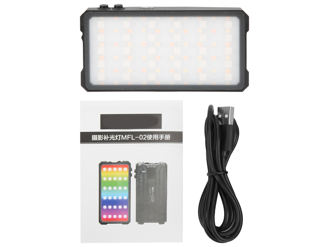 Luz Led Rgb Mfl02 5w Para Vídeo E Fotografia 3000k-6500k Cri 95+ Para Live Streaming