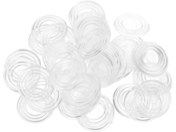 200 Peças De Protetores Pvc Para Tampo Mesa Vidro, Com Pontos 24 Mm,