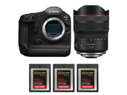 Eos R1 + Rf 10 20mm F/4 L Is Stm + 3 Sandisk 512gb Extreme Pro Cfexpress Type B + Ebook “20 Dicas para Fotos Que Impressionam” CANON