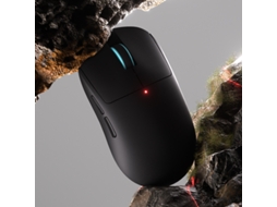 Mouse Gamer Sem Fio Com Três Modos, Ultraleve, 4800 Dpi, Recarregável E Com Iluminação Rgb . Mr (preto Brilhante)
