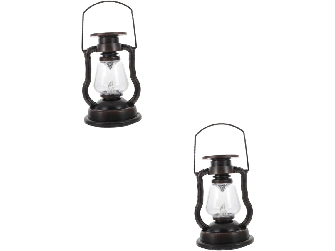Conjunto de 2 Luminárias Solares Vintage para Jardim SFUSHOS