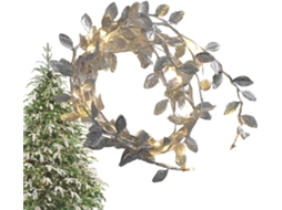 Guirlanda De Luzes Natal 198 Cm Com Folhagem Artificial Verde