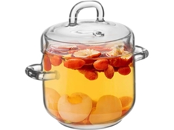 Caçarola De Vidro Resistente De 350ml Com Tampa E Alças Duplas, Utensílio De Cozinha Doméstico Para Gokoco