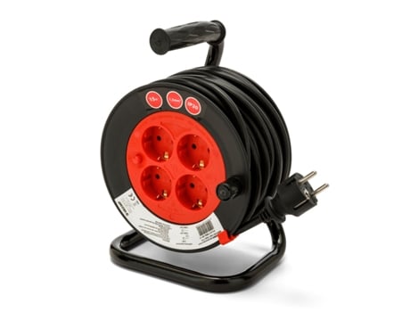 Enrolador De Cabos Velamp Enrollacables Brico 4 Tomas Reel 40 M 3 X 1,5 Mm 4 Tomadas