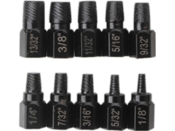 Conjunto De 10 Extratores Parafusos Com Cabeça Hexagonal, Múltiplas Linhas Extração Parafusos,
