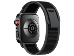 Bracelete para Huawei Watch Fit 4 Pro / Fit 4 / Fit 3 Nylon com Fecho de Velcro Wild Path Loop Preta XIAOMOYU
