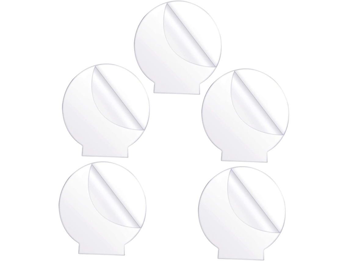Conjunto De 5 Painéis De Luz Led Redondos Em Acrílico, Duráveis.