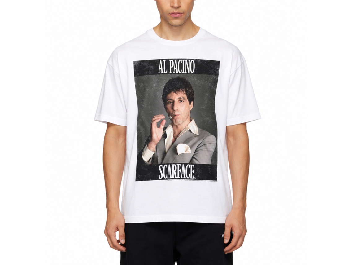 Rockinstone Scarface Movie Pacino White Adult T-shirt Size:xxxl