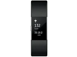 Smartwatch FITBIT Charge 2 Dial Preto 38Mm Pulseira de Silicone Fitness