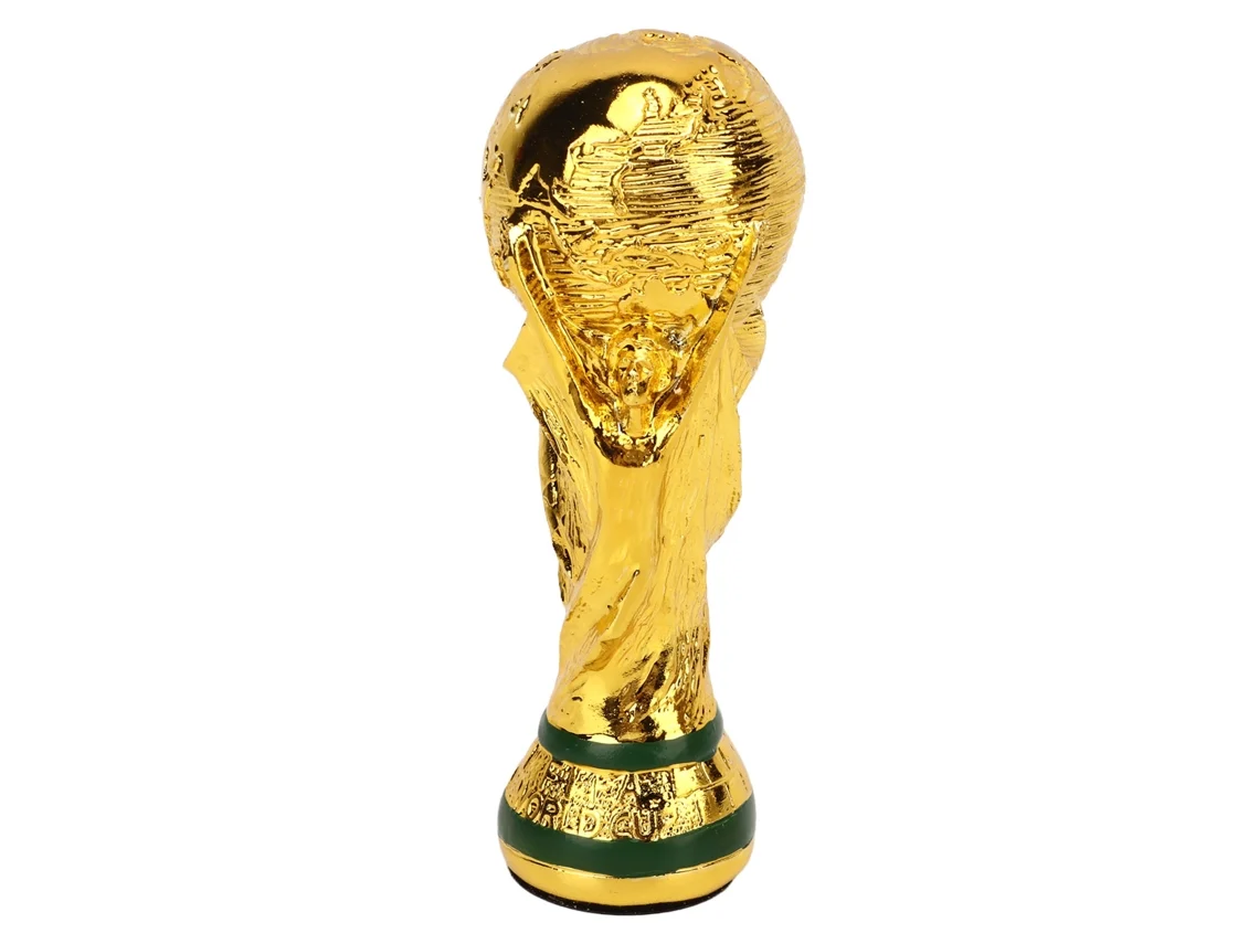 Troféu Réplica Copa De Ouro 2022 Futebol Mundial Decoração Família Presente Para Fãs 13cm Sólido