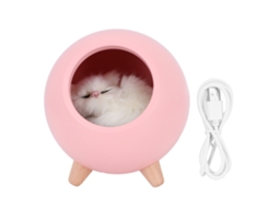 Luz noturna de hamster de artesanato com design de personagem LAXISCREED, pode ser pendurada e é presenteável