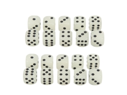 Dados Luminosos de Plástico Grandes 6 Lados Business