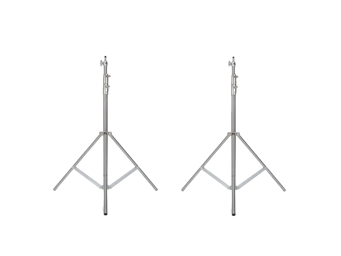 Suporte De Luz, Material Durável, Compatibilidade Versátil, 2pcs Prata