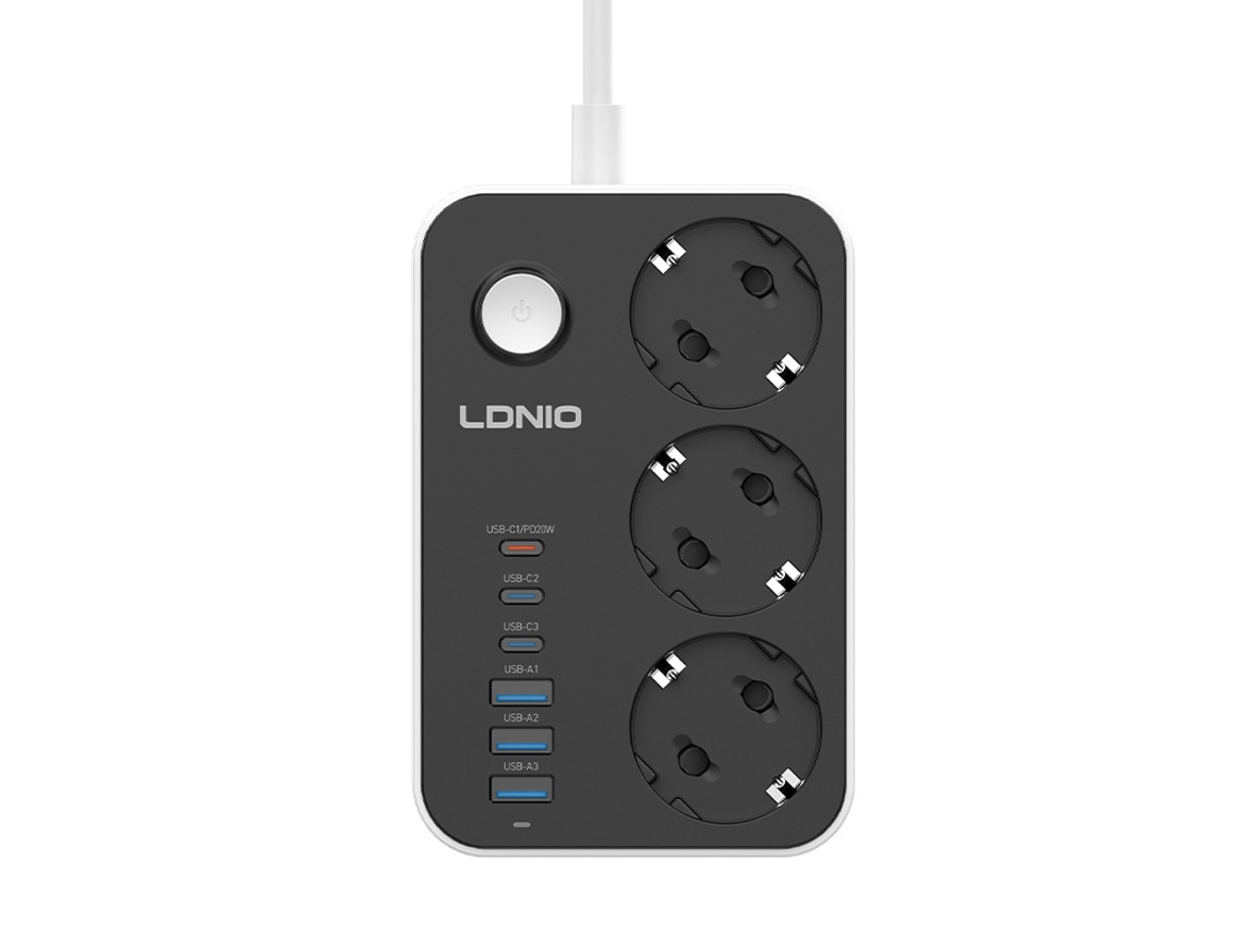 Tomada Múltipla com USB, Extensão para Alemanha e França CHABERLU