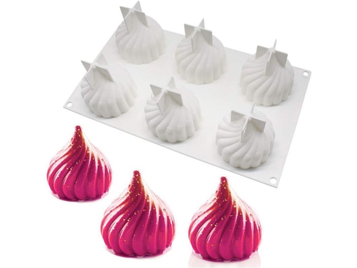 Molde De Silicona 3d Para Bolo E Chocolate Forma De Cebola Ferramenta De Decoração Comestível Reutilizável
