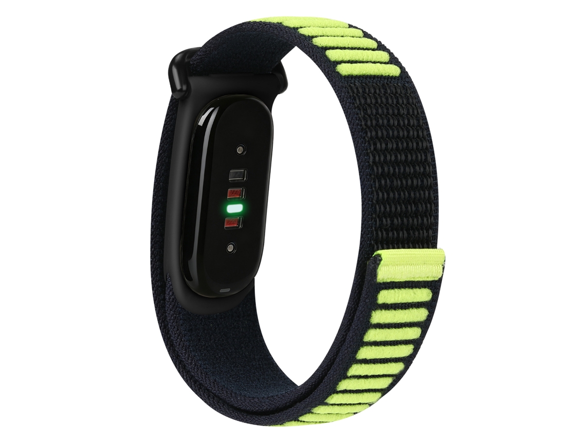 Pulseira De Nylon Para Google Fitbit Air, Ajustável Com Fivela, Preto E Verde, Panoona