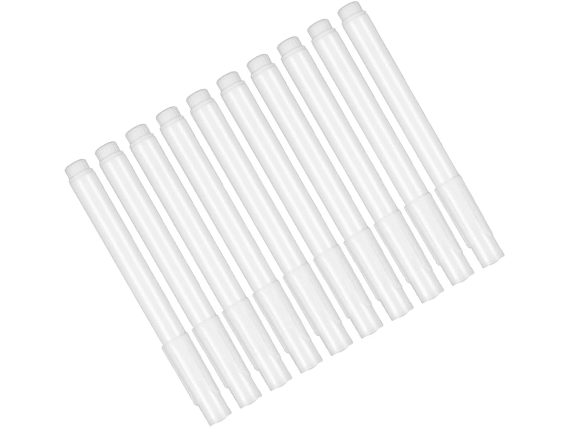 Conjunto De 10 Canetas De Giz Líquido Brancas, Marcadores Para Quadros Negros E Vidro.