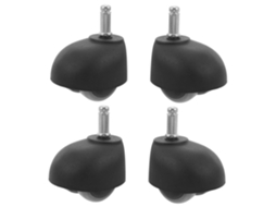 Rodízios de Nylon para Cadeira de Escritório, Conjunto de 4 Unidades, Pequenos, Silenciosos, com Rodinhas Giratórias Resistentes. SFUSHOS