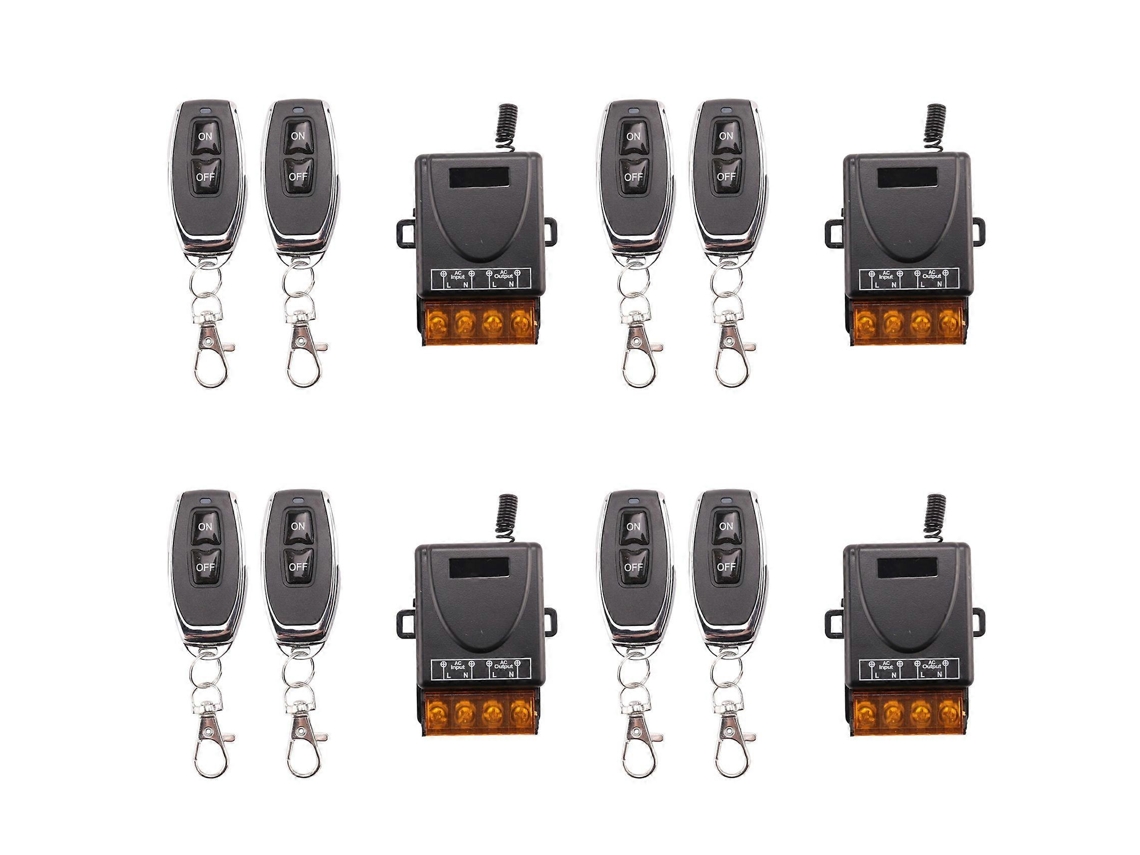 Controle Remoto Para Bomba D'água 4x 433mhz 220v, 1 Canal, Receptor 30a, Transmissor Rf Sem Fio Liga/desliga Para Luzes Led E Ventiladores._glo