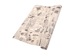 Papel De Parede Autoadesivo Vintage, Estilo Jornal, Durável, 45x297 Cm.