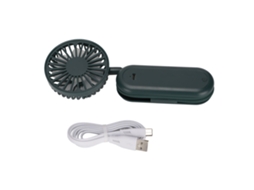 Mini Ventilador Flexível BRILVIBERA giratório, recarregável para mesa e mão