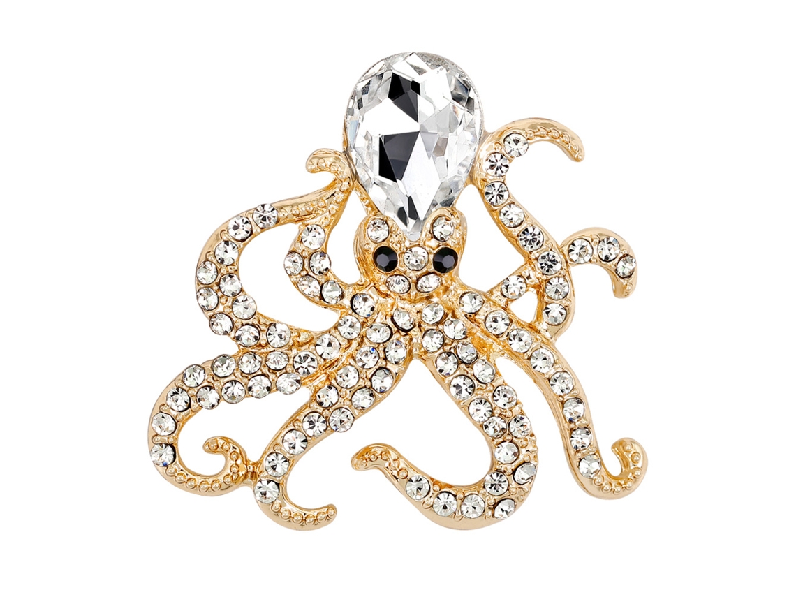Broche De Polvo Com Strass Broche De Jóias Acessório Feminino