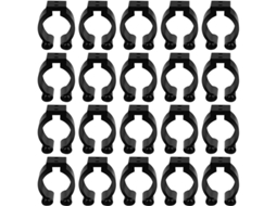 20 Peças Suporte De Canas De Pesca Mural, Clips De Armazenamento, Rack Organizador (24mm)
