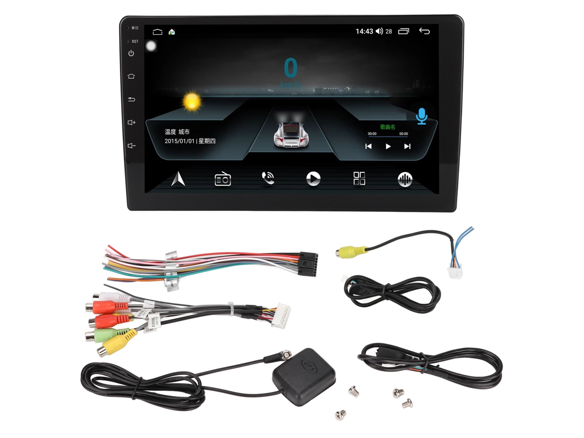 Estéreo Carro 9 Polegadas Bluetooth Gps Android 8.1