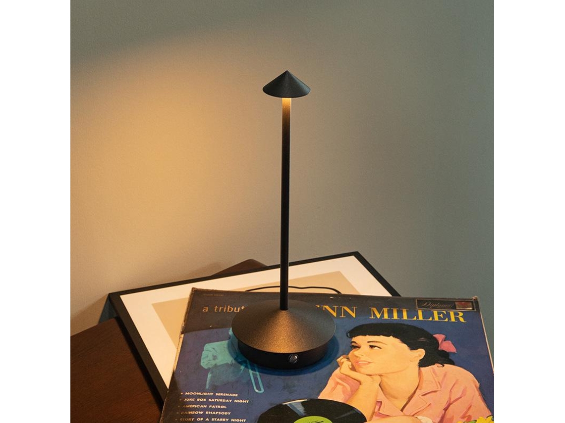 Candeeiro De Mesa Led Regulável Em Alumínio Para Interior E Exterior