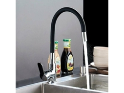 Torneira Misturadora De Cozinha, Misturador Monocomando Para Pia, Bico Flexível, Cromada, Exclusivamente