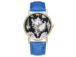 Relógio masculino analógico de quartzo com pulseira de PU T247-a (azul royal)