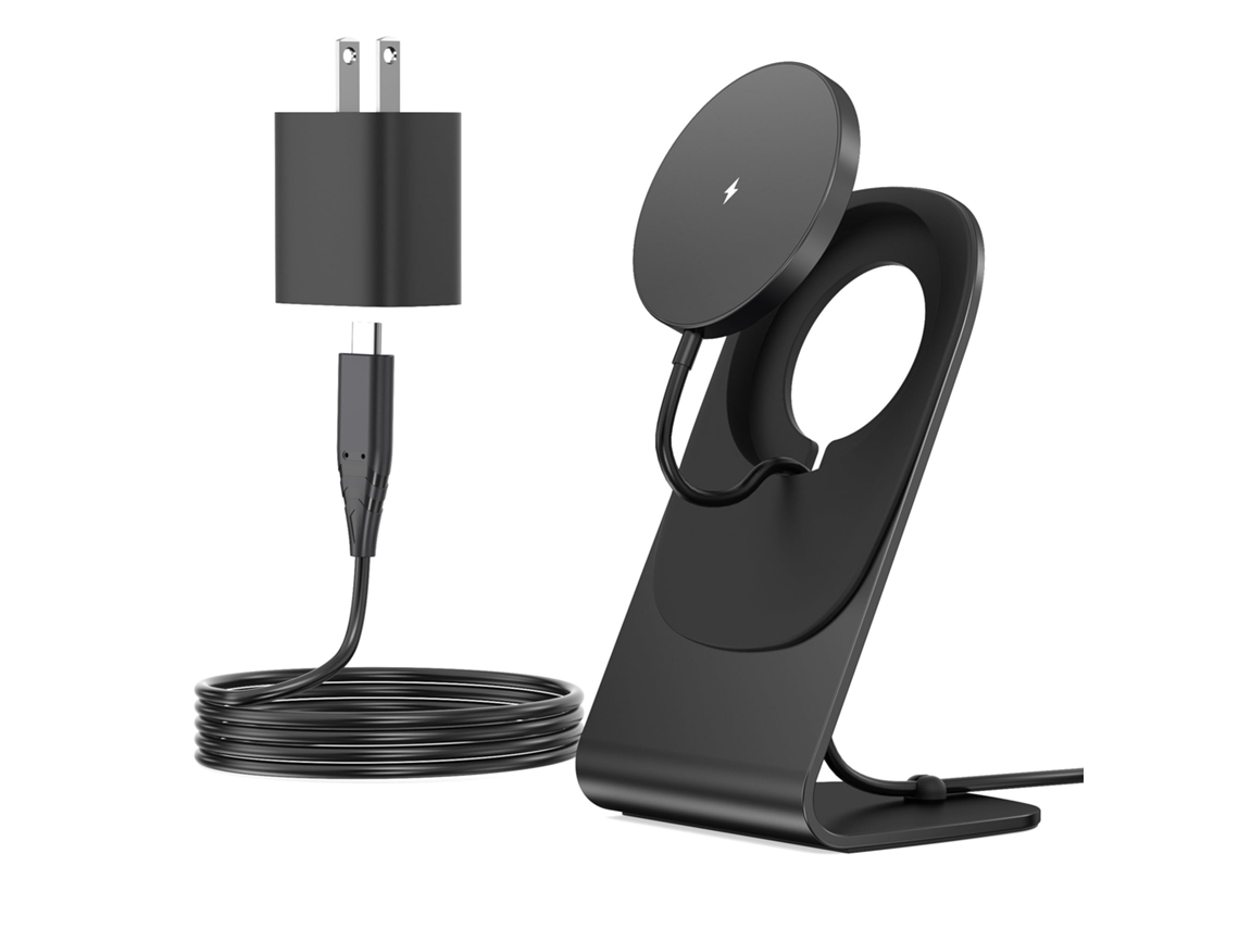 Carregador Sem Fio Série Magsafe Pad Carregamento Para Apple Não Específico Magnética Preto