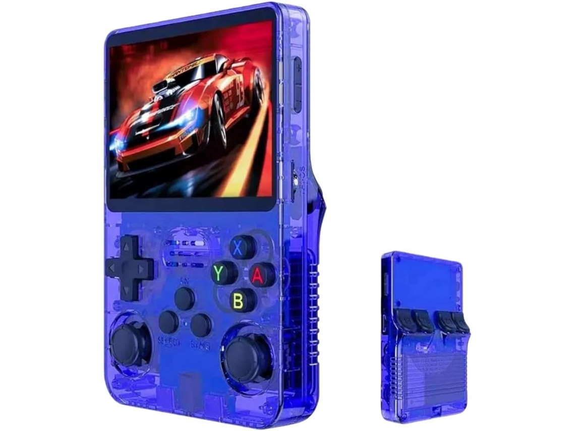 Console de Jogos Portátil Retrô VONKELIOS com Tela Ips 3,5 Polegadas, 64 Gb, 20.000 Clássicos